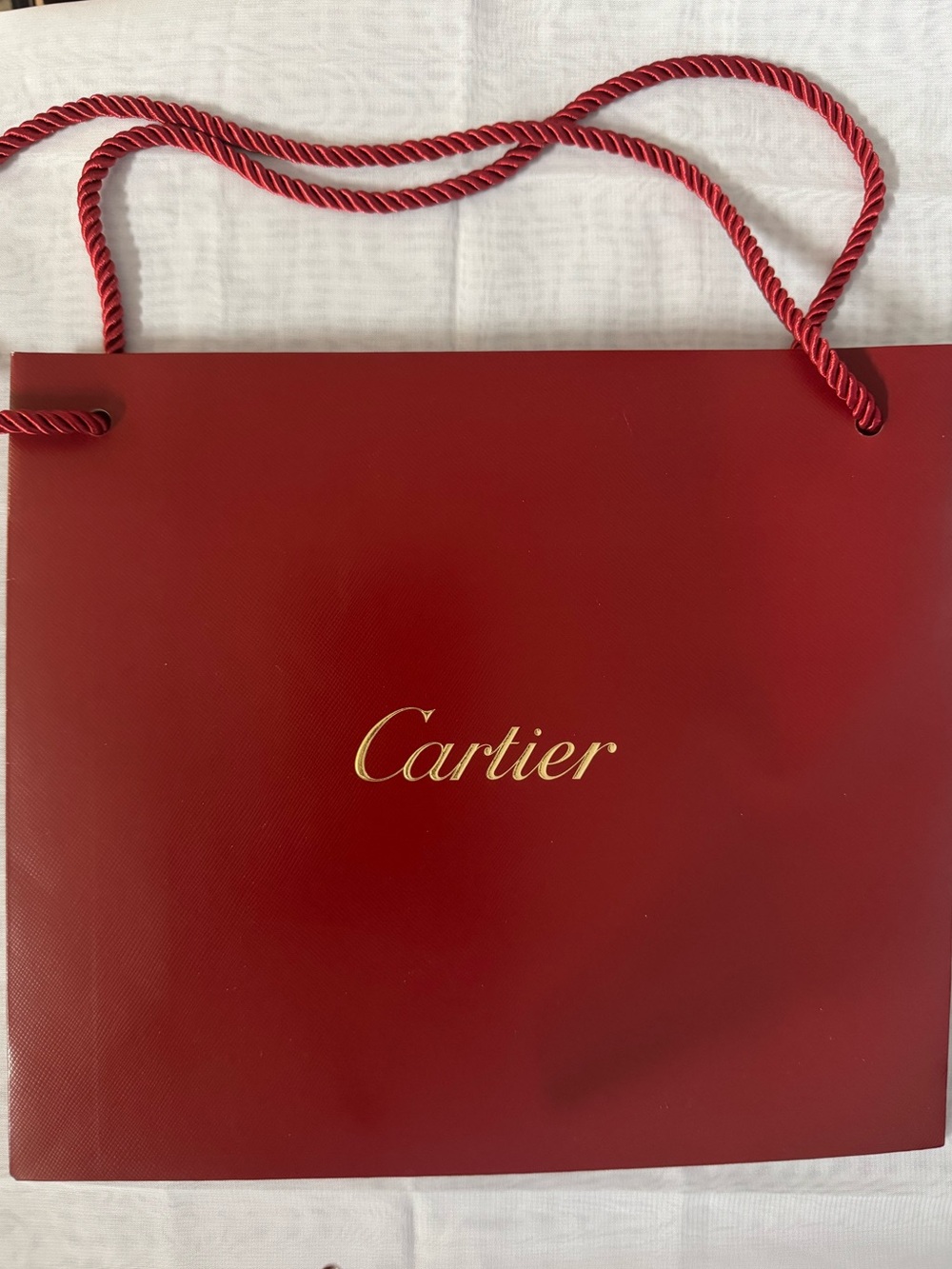 Cartier 💯% Authentic iconic brand luxury paper shopping bag. Ideal for gifting.